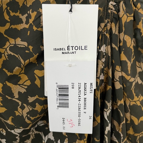 ISABEL MARANT ÉTOLE Azaria Floral Print Draped Skirt - Picture 8 of 9